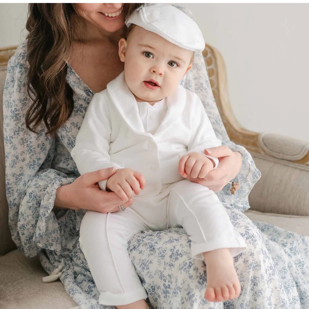 Baby Beau and Bell three piece set! With matching hat and booties.